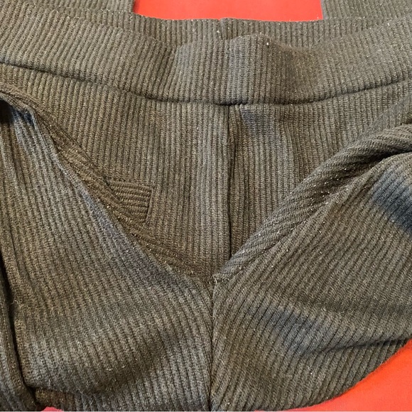 JEGGOLOGY Cotton Rib Knit Leggings L/XL Jet Black Preowned - Picture 8 of 15